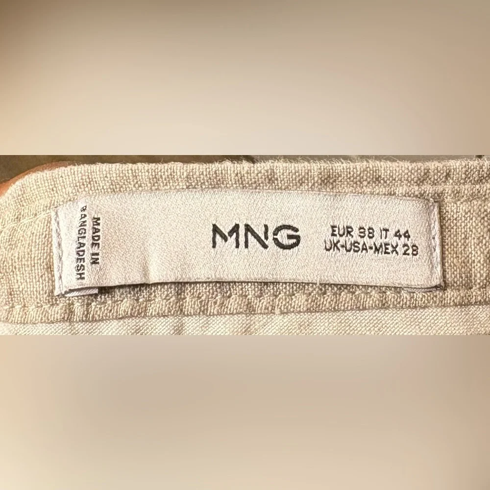 Mango‎ Beige Linen Pants